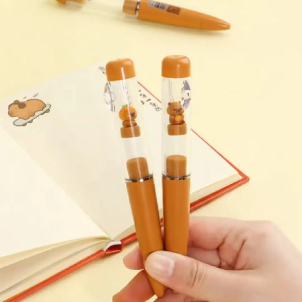 Floating Capybara Gel Pen – Magnetic Cute Kawaii Pen