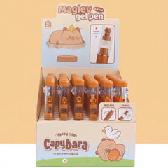 Floating Capybara Gel Pen – Magnetic Cute Kawaii Pen