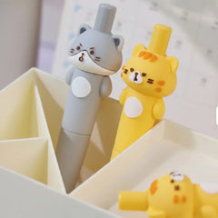 3D Grumpy Kitten Gel Pen – Cute Soft-Grip Design