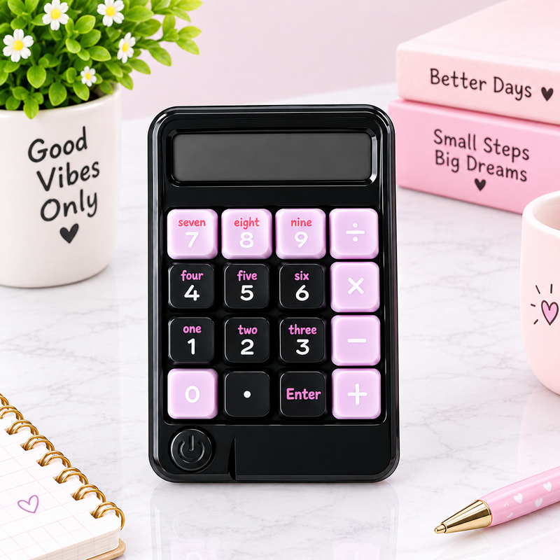 Stylish Retro Mechanical Calculator