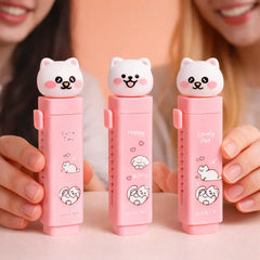 Lovely Pink Kitty Eraser Soft Rubber Design