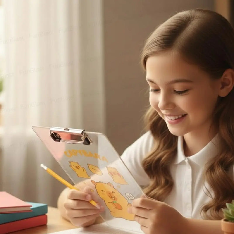 Kawaii Style Capybara Theme Exam Clipboards