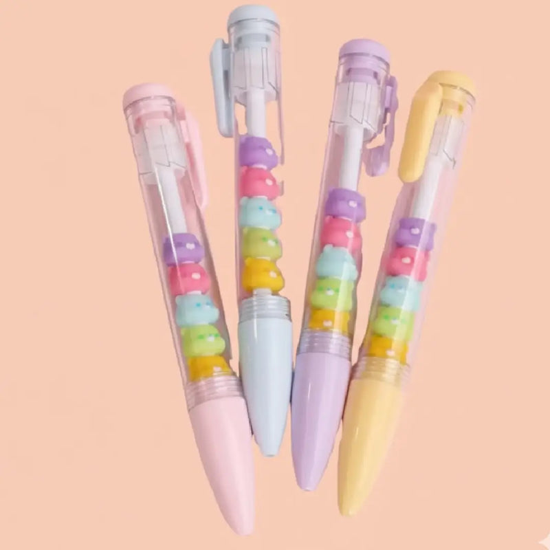 Jelly Bear “Pastel” Cute Aesthetic Clicker Pen
