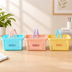 Compact Pastel Shopping Basket - 24 CM Width