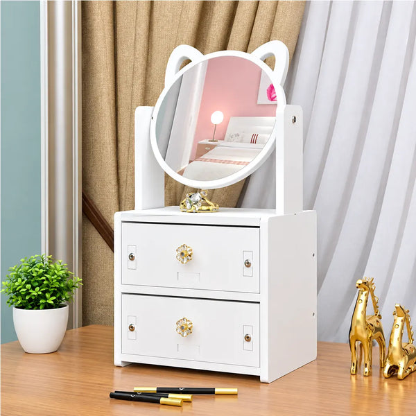 Compact Storage Organizer with Mirror
