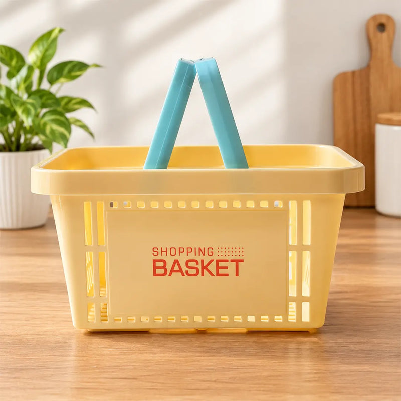 Compact Pastel Shopping Basket - 24 CM Width