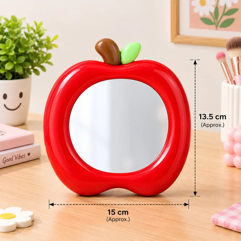 Cute Apple-Shaped Desk Mirror