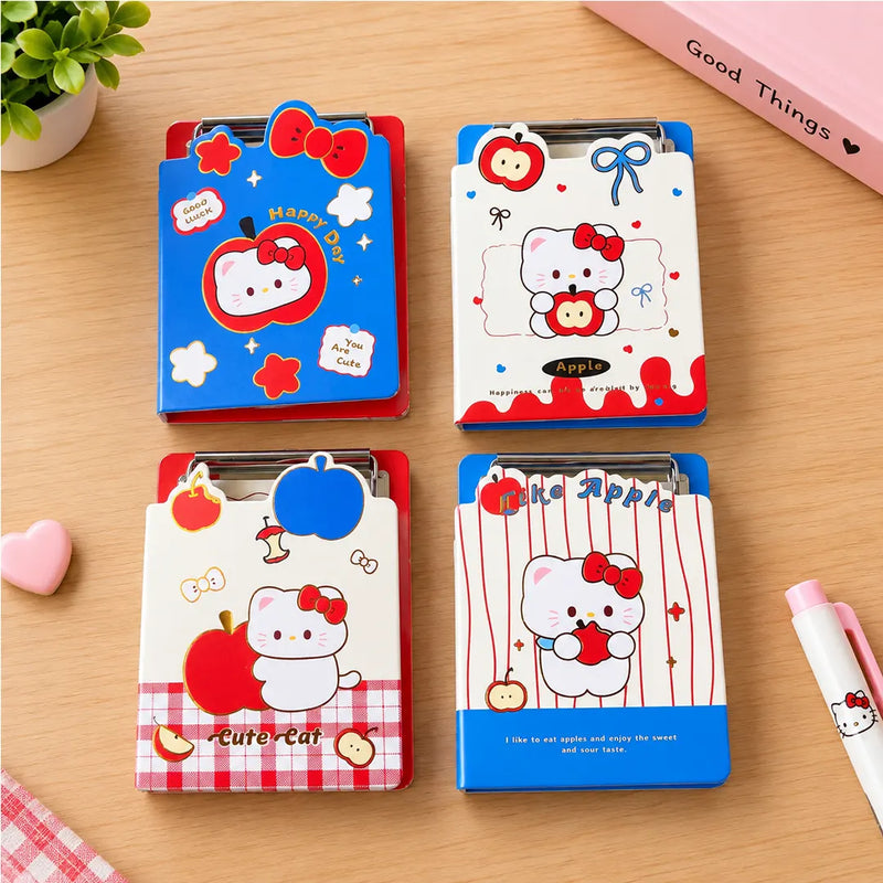 Cute Apple Cat A7 Clipboard Sticky Notes