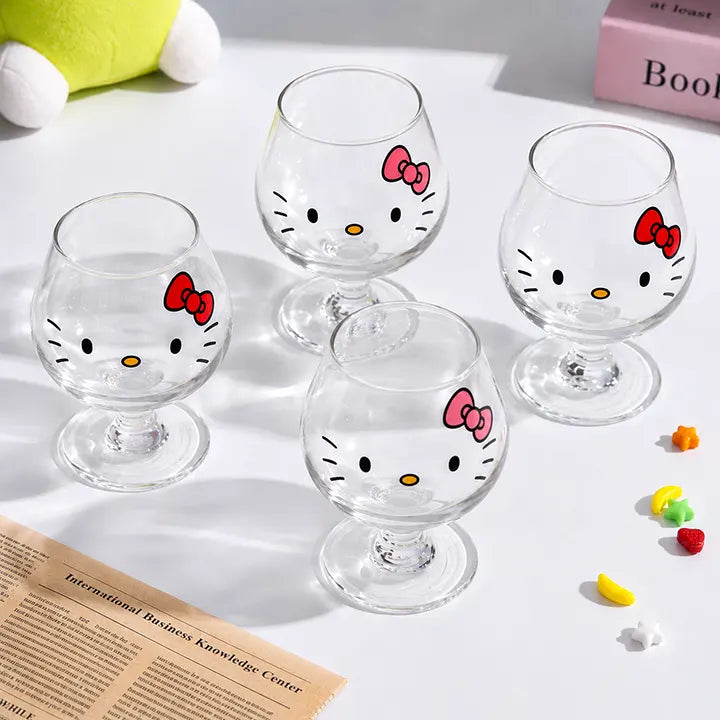 Hello Kitty Goblet Borosilicate Glass