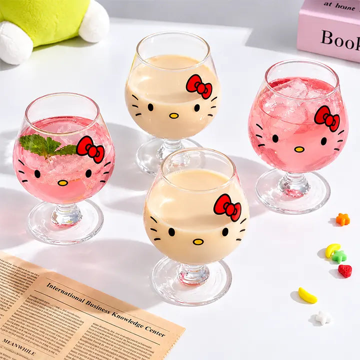 Hello Kitty Goblet Borosilicate Glass