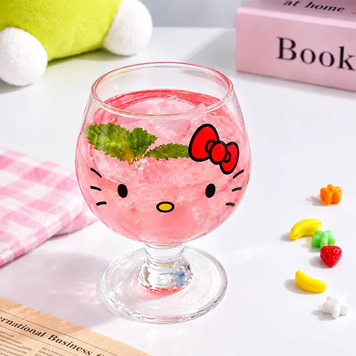 Hello Kitty Goblet Borosilicate Glass