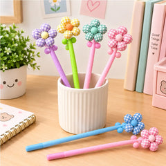 Cute Floral Fabric Gel Pen