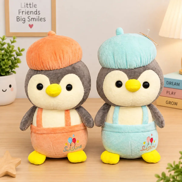 Cute Fluffy Penguin Teddy – 28cm