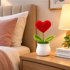 Crochet Flower Pot - Red Heart