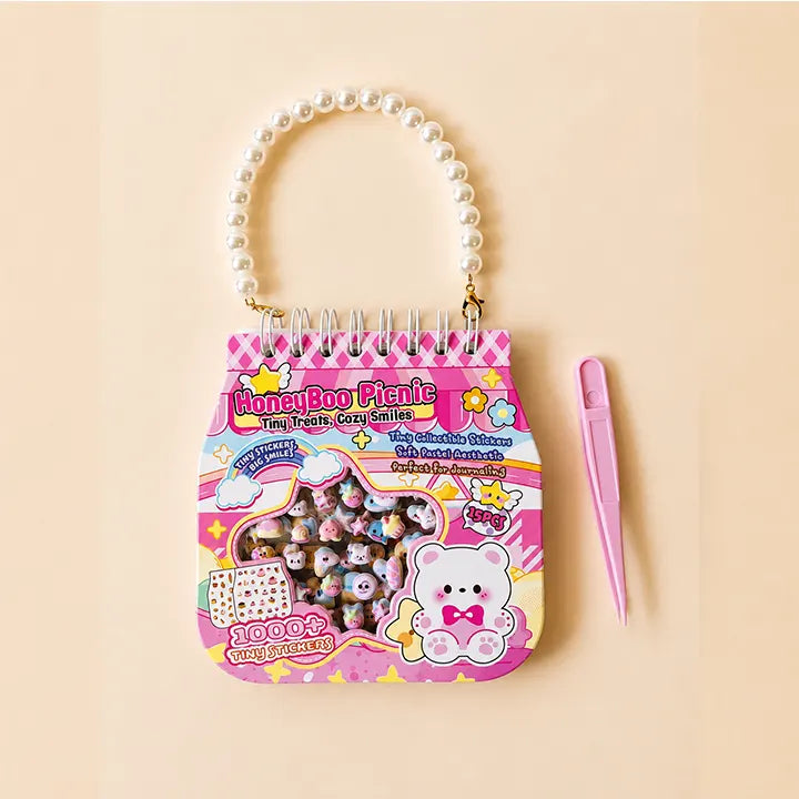 Mini Sticker Books with Craft Tweezer