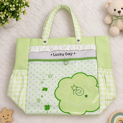 Cute Pastel Green Tote Handbag