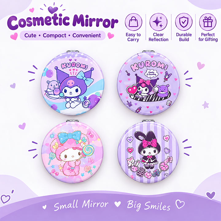 Cute Portable Folding Mirror