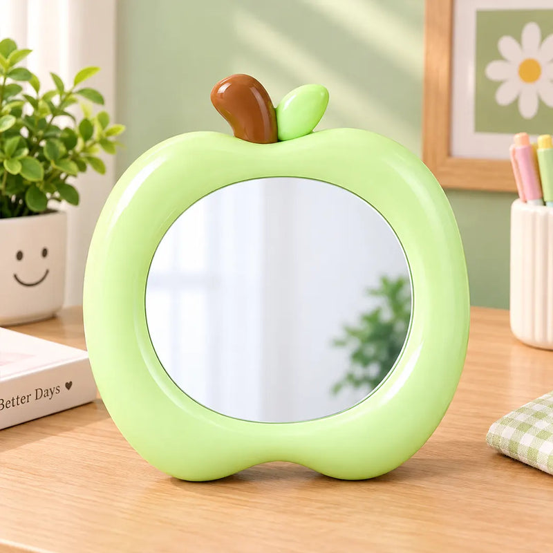 Cute Apple-Shaped Desk Mirror
