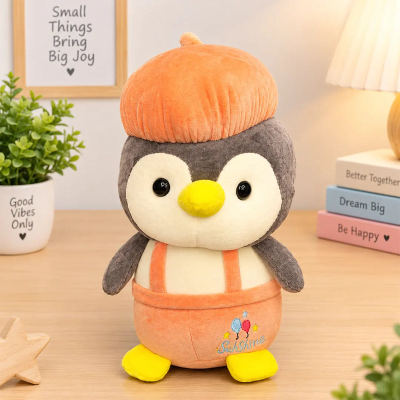 Cute Fluffy Penguin Teddy – 28cm
