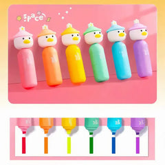 Ducky Pop Highlighter - Cute Six Colors Pastel Set