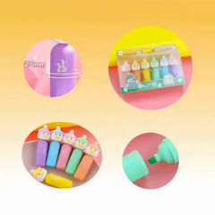 Ducky Pop Highlighter - Cute Six Colors Pastel Set