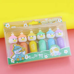 Ducky Pop Highlighter - Cute Six Colors Pastel Set