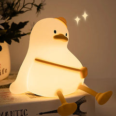 Cute Duck Silicone Rechargeable Night Lamp