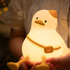 Cute Duck Silicone Rechargeable Night Lamp