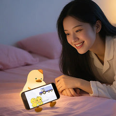 Cute Duck Silicone Rechargeable Night Lamp