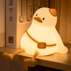 Cute Duck Silicone Rechargeable Night Lamp