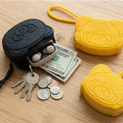 Cute Silicone Coin Pouch Keychain