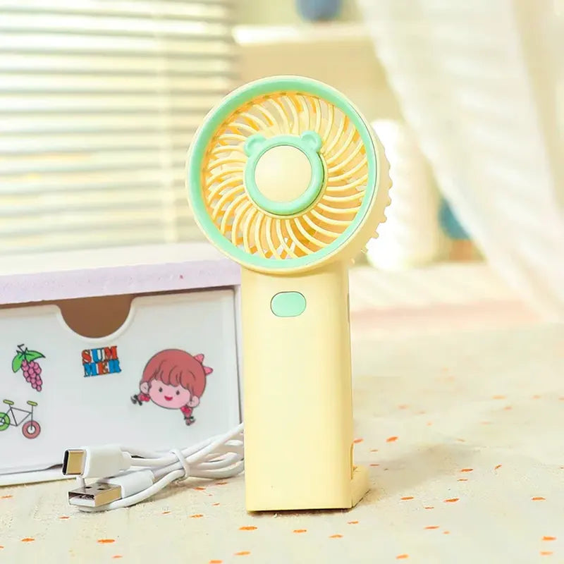 Pastel Three Speed Rechargeable Fan