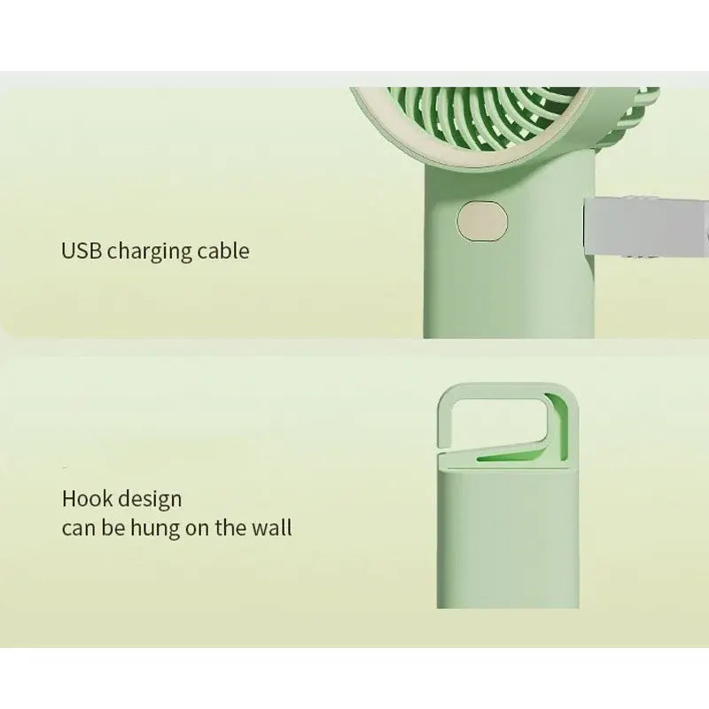 Pastel Three Speed Rechargeable Fan