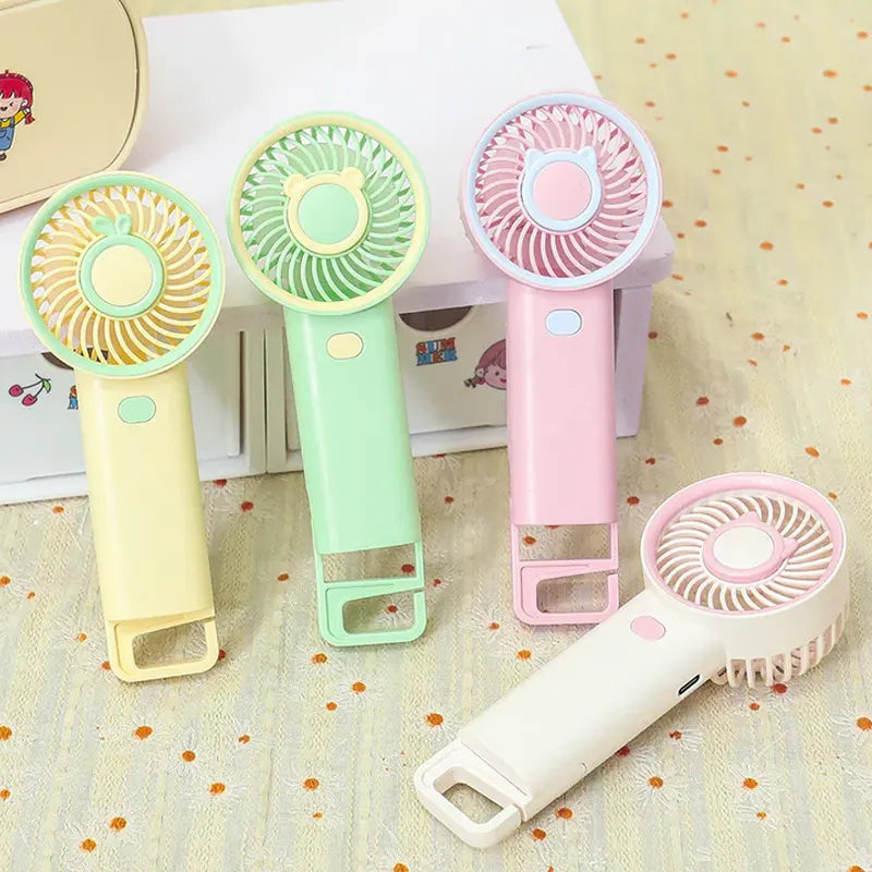 Pastel Three Speed Rechargeable Fan