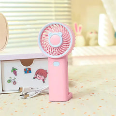 Pastel Three Speed Rechargeable Fan