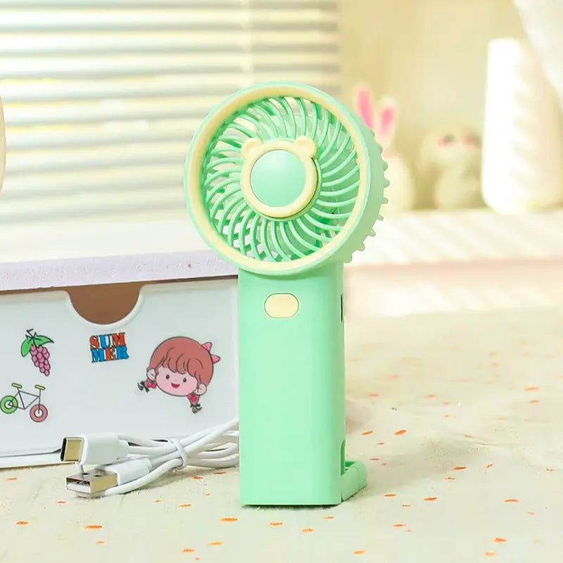 Pastel Three Speed Rechargeable Fan