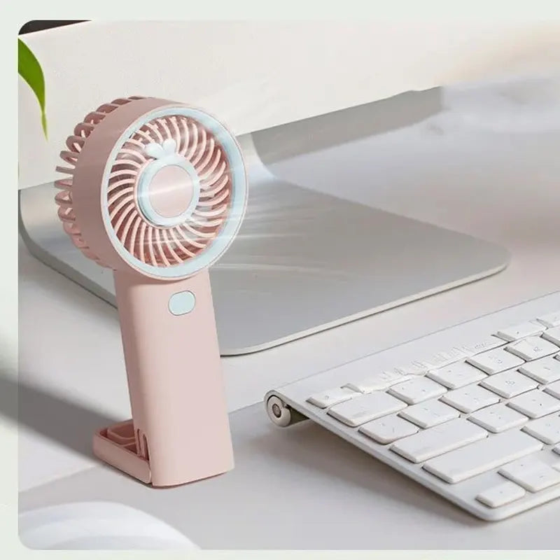 Pastel Three Speed Rechargeable Fan