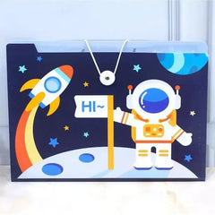 Space Theme File Folder with 8 Pockets