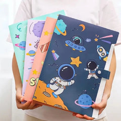Space Theme File Folders Document Organizer