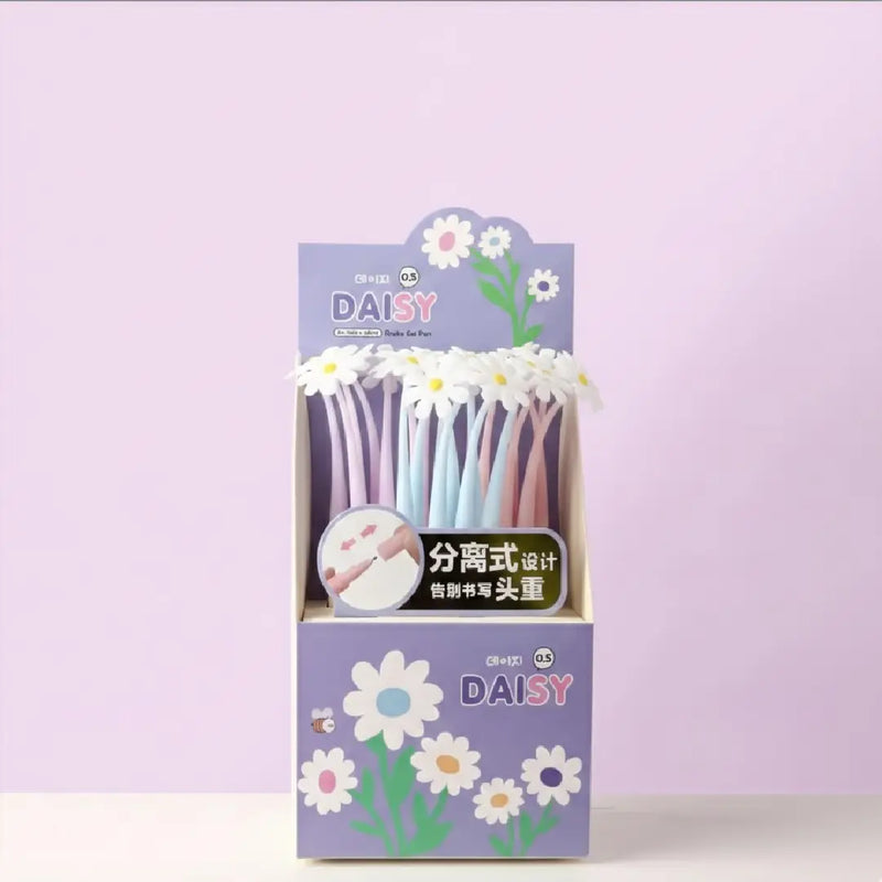 Daisy 3D Flower Gel Pen – Aesthetic Shaking Pen