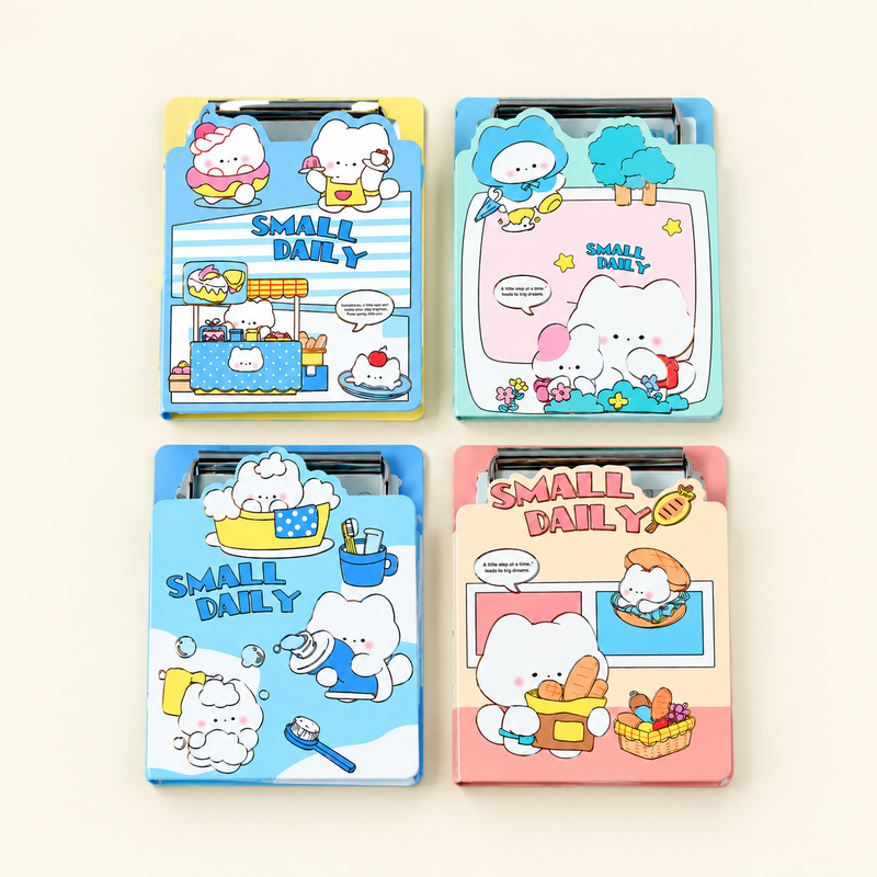 Cute Cartoon A7 Clipboard Sticky Notes