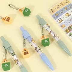BearisBug Kawaii Gel Pen with Stickers – Customizable Design