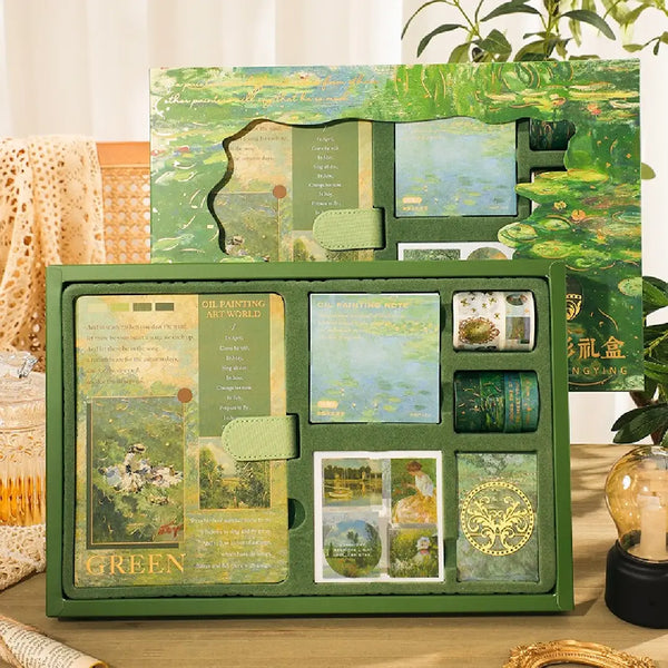 Large Aesthetic Scrapbook Green Journaling Kit