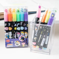 6-in-1 Star Highlighters Set - Bright, Bold & Fun
