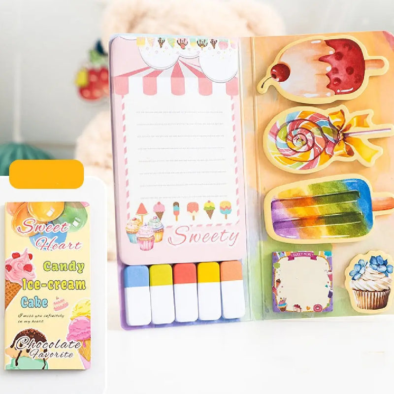 Cute Handbook Pastel Sticky Notes Set Creative Pack