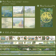 Large Aesthetic Scrapbook Green Journaling Kit