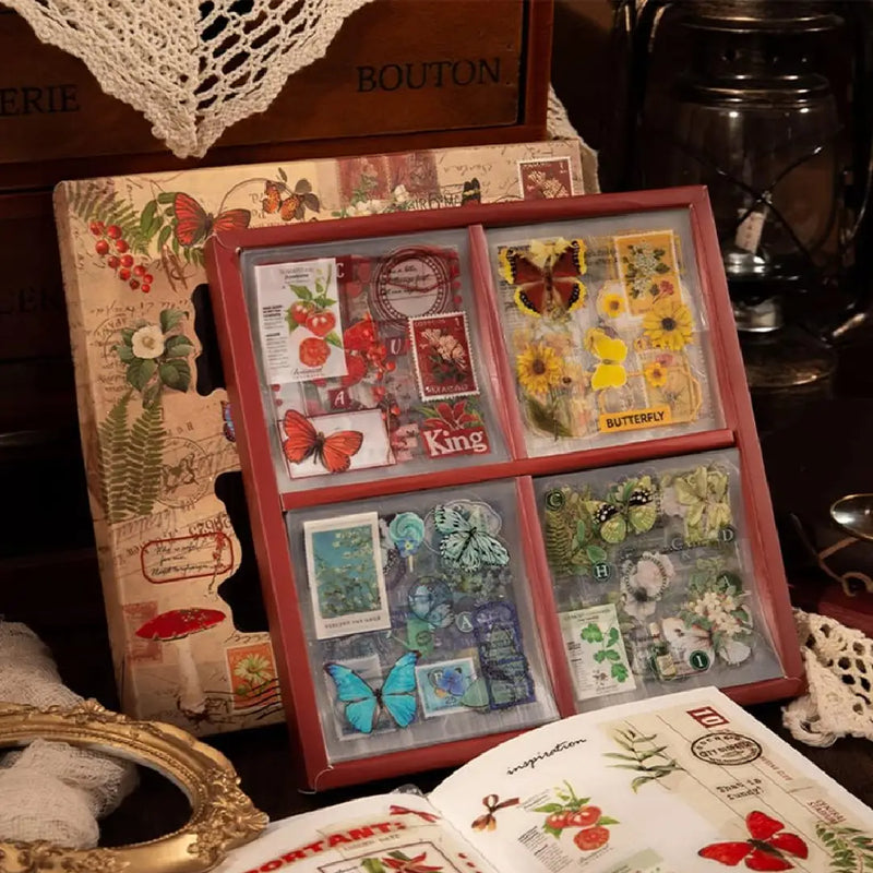 Vintage Botanical Sticker Set – Pretty Scrapbook Decor