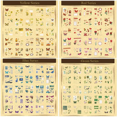 Vintage Botanical Sticker Set – Pretty Scrapbook Decor