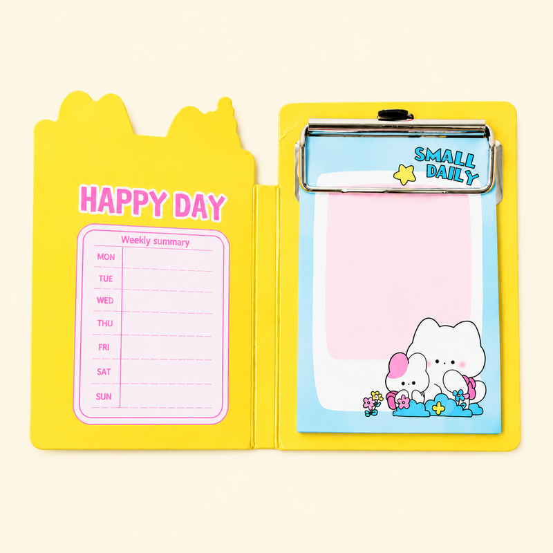 Cute Cartoon A7 Clipboard Sticky Notes