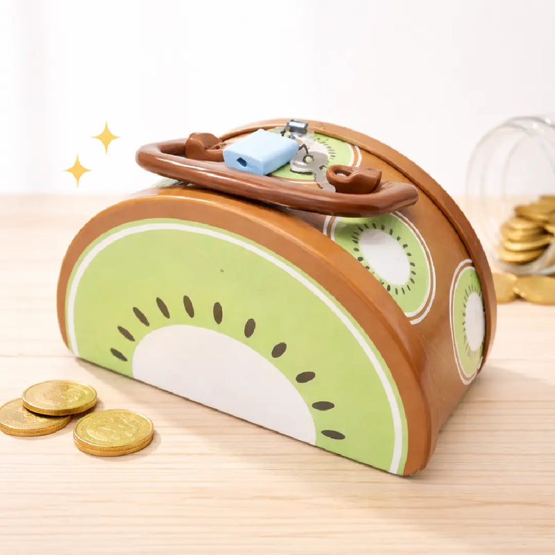 Fruit-Shaped Mini Metal Coin Bank Piggy Bank